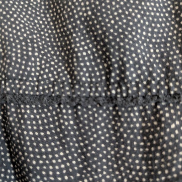 EDDIE BAUER Womens Basic Dress US 16 Navy Blue Spotted Cotton - Picture 5 of 9